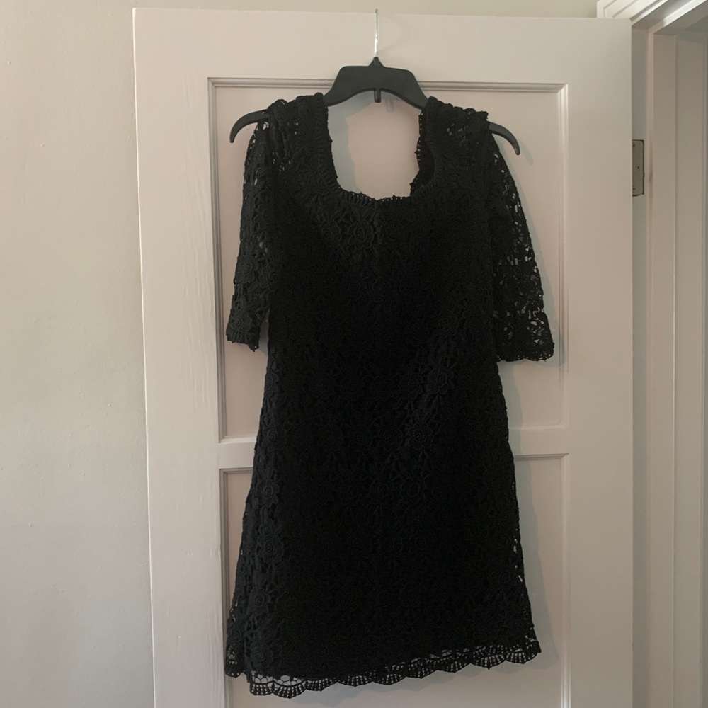 White House Black Market Black Midi dress